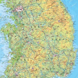 우리나라 지도 크게보기