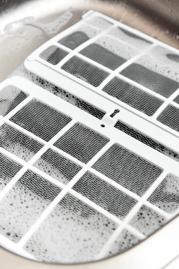 에어컨 필터 청소: 곰팡이 세균 없이