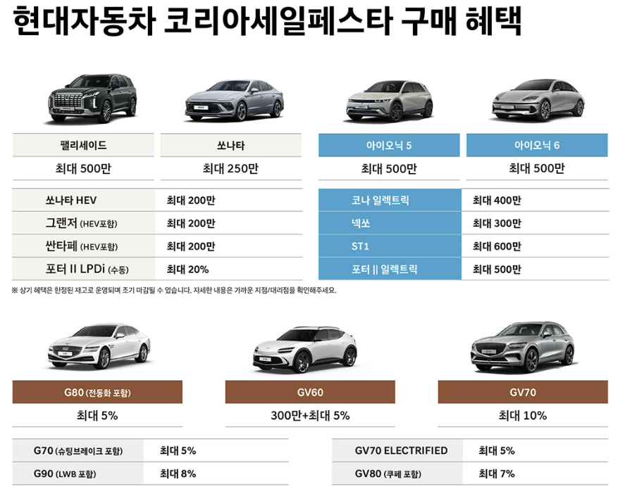 코리아 세일 페스타 제네시스