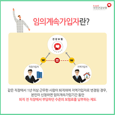건보료 임의계속가입자 설명