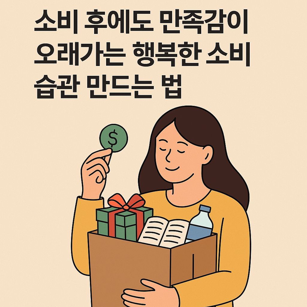 소비 후에도 만족감이 오래가는 행복한 소비 습관 만드는 법