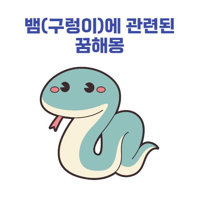 뱀(구렁이)과 관련된 꿈해몽