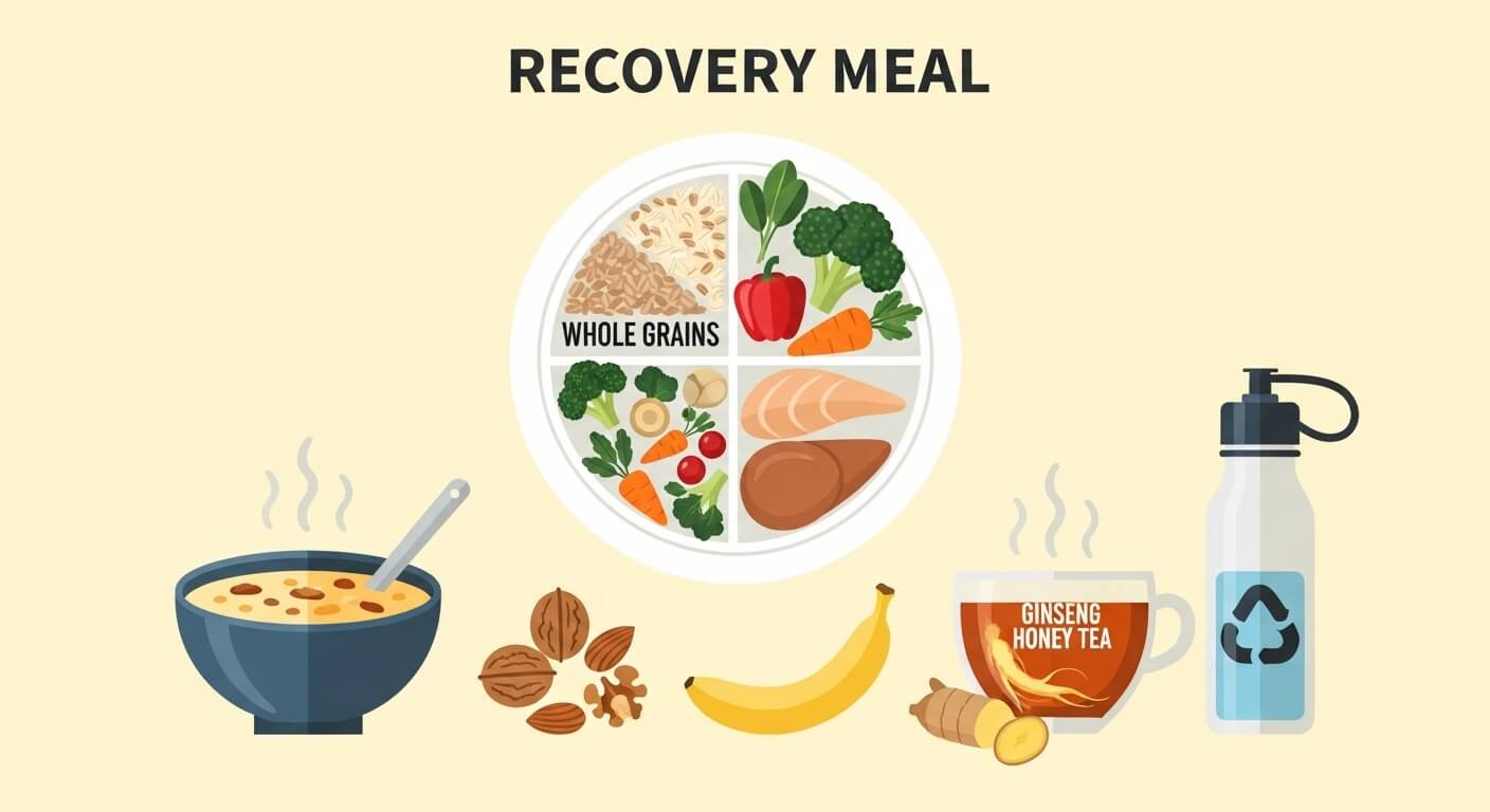 피로해소에 효과적인 회복식 구성법