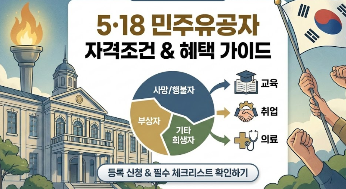 5·18 민주유공자 자격조건, 대상 및 유족 기준까지 한 번에 확인하기