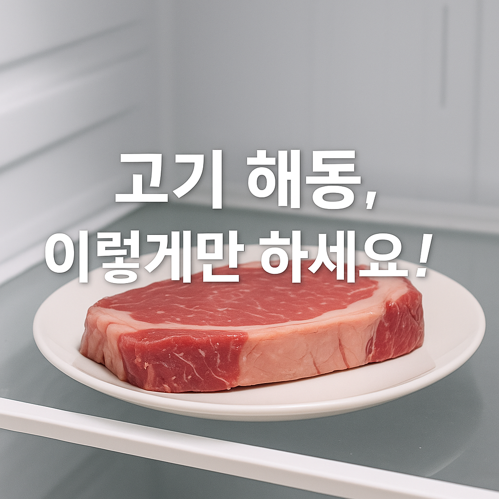 고기 해동 이렇게만 하세요! ❄️ 안전한 해동법 총정리