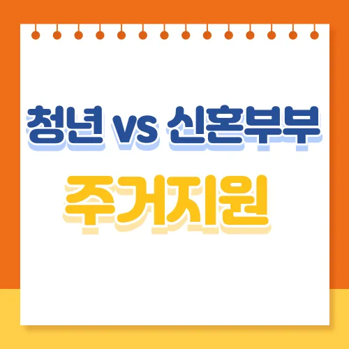 청년과 신혼부부 주거지원 맞춤형 혜택