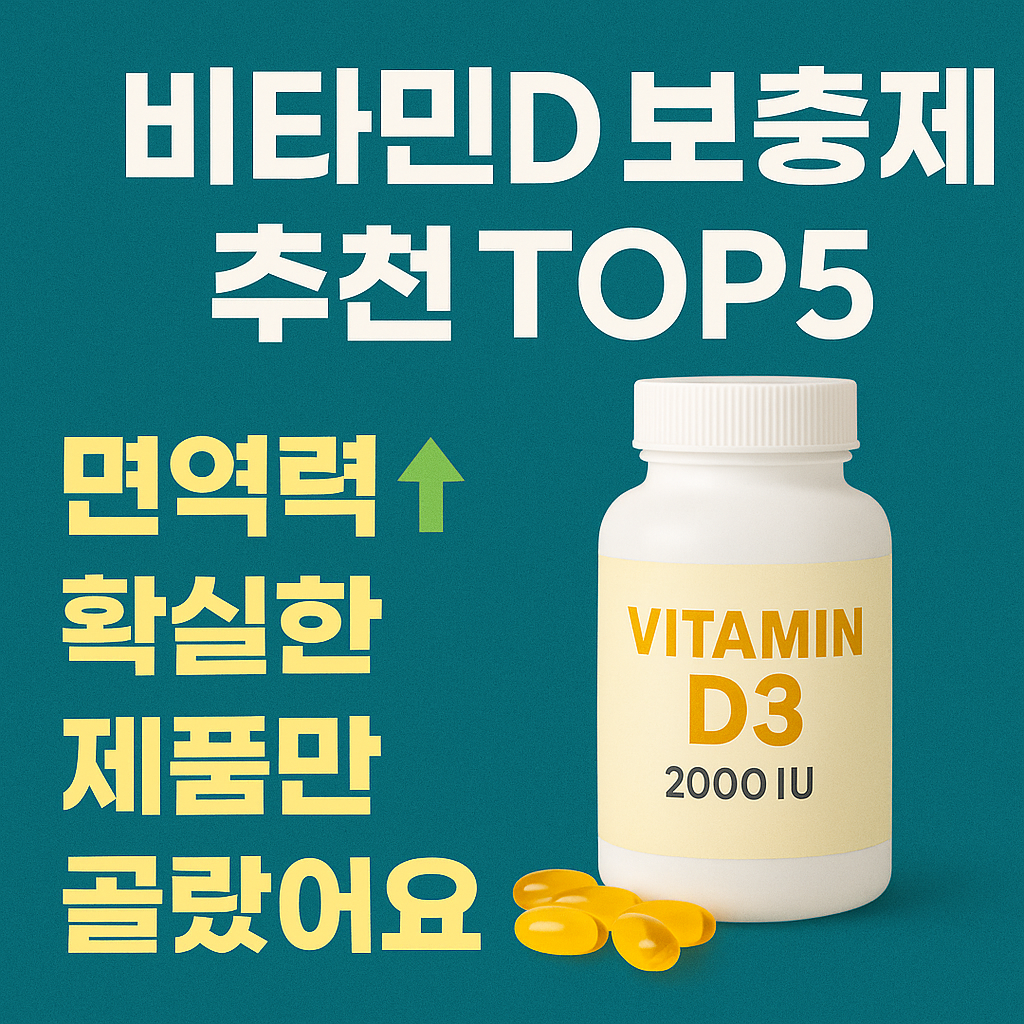 비타민D 보충제 추천 TOP5 면역력 높이는 제품