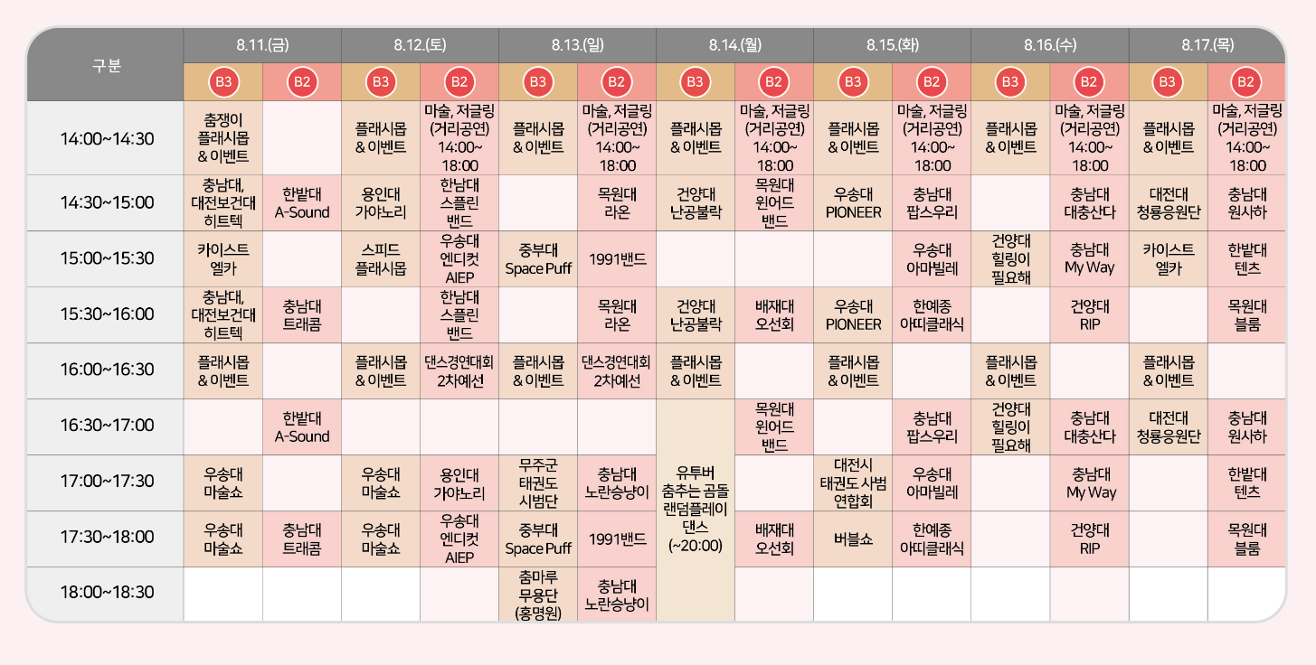 대전 0시 축제 교통통제&amp;#44; 가수&amp;#44; 지하철