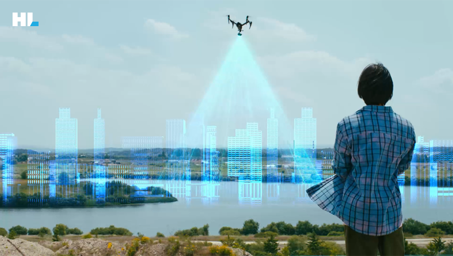 HL디앤아이한라 스마트 건설 장면