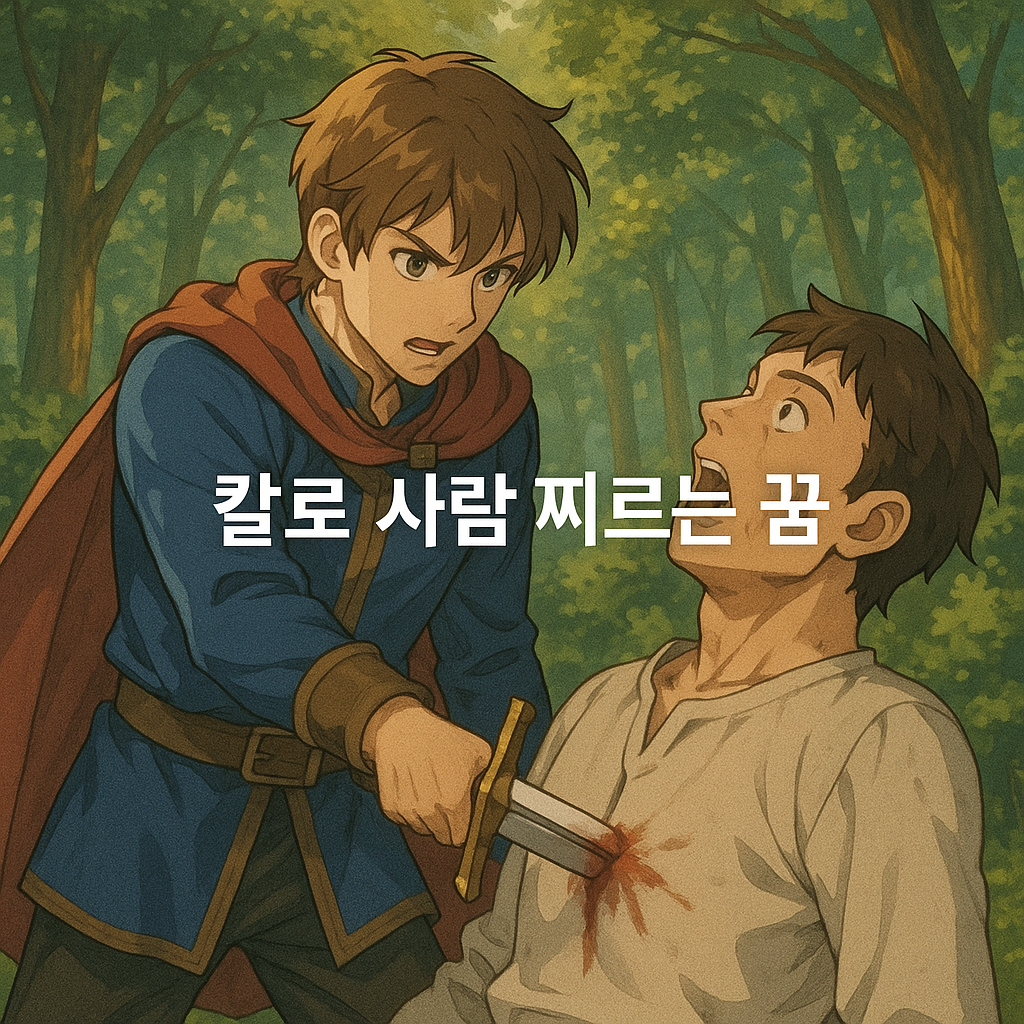 칼로 사람 찌르는 꿈 해몽