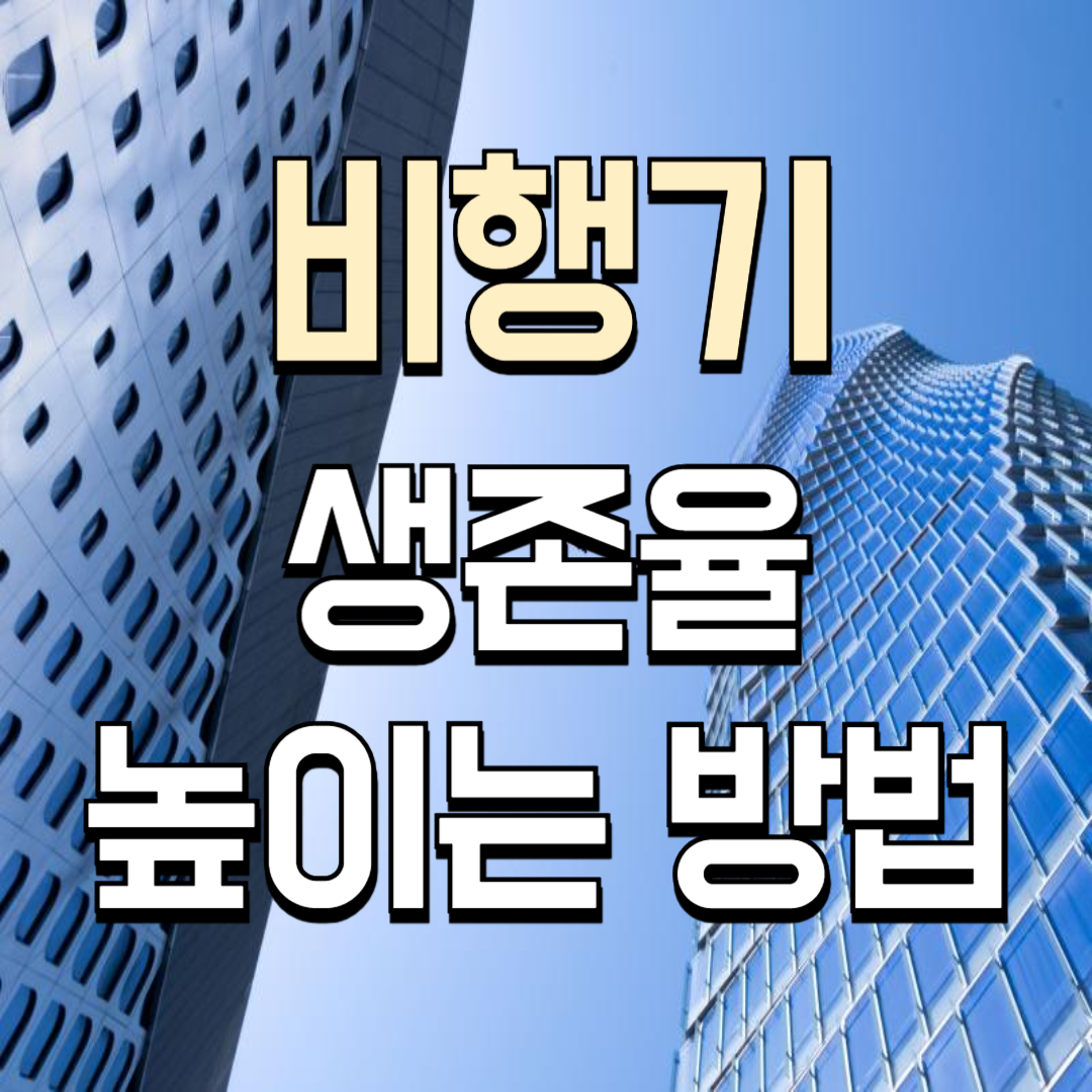 비행기 생존율 높이는 방법 5가지