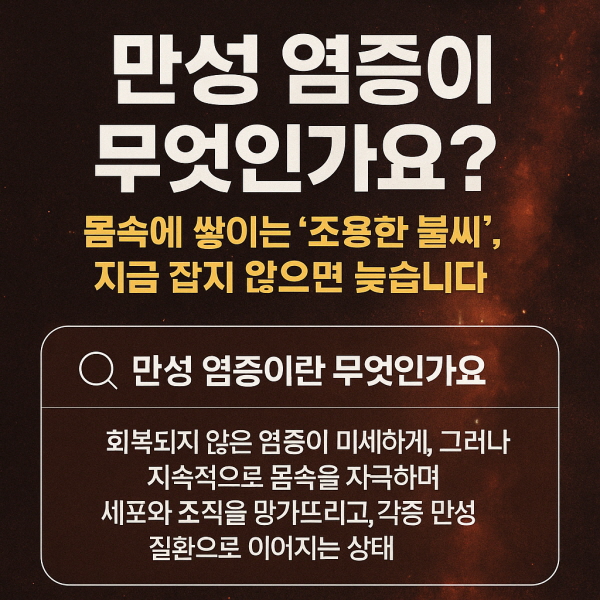 만성 염증이란 무엇인가/gpt
