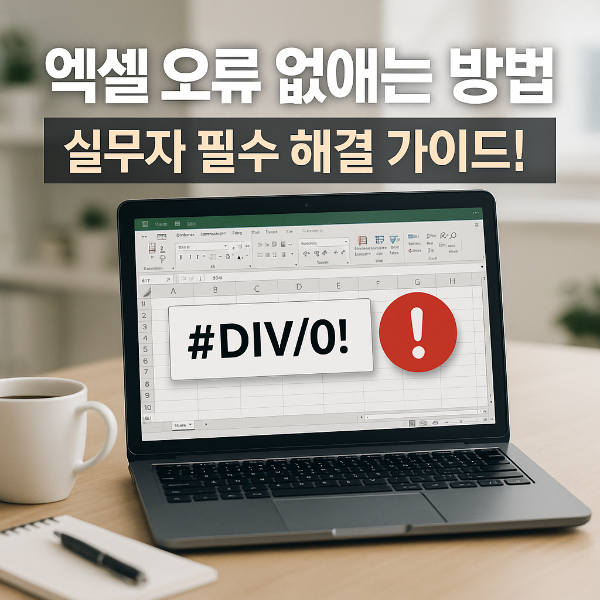 엑셀 오류 없애기 썸네일 이미지입니다.