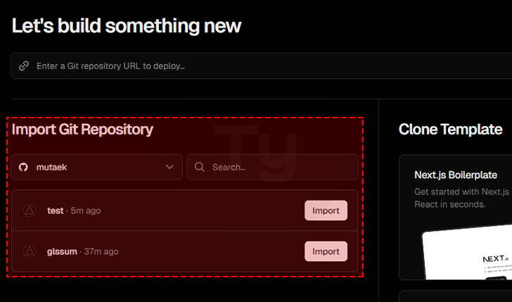 베르셀 프로젝트 불러오기