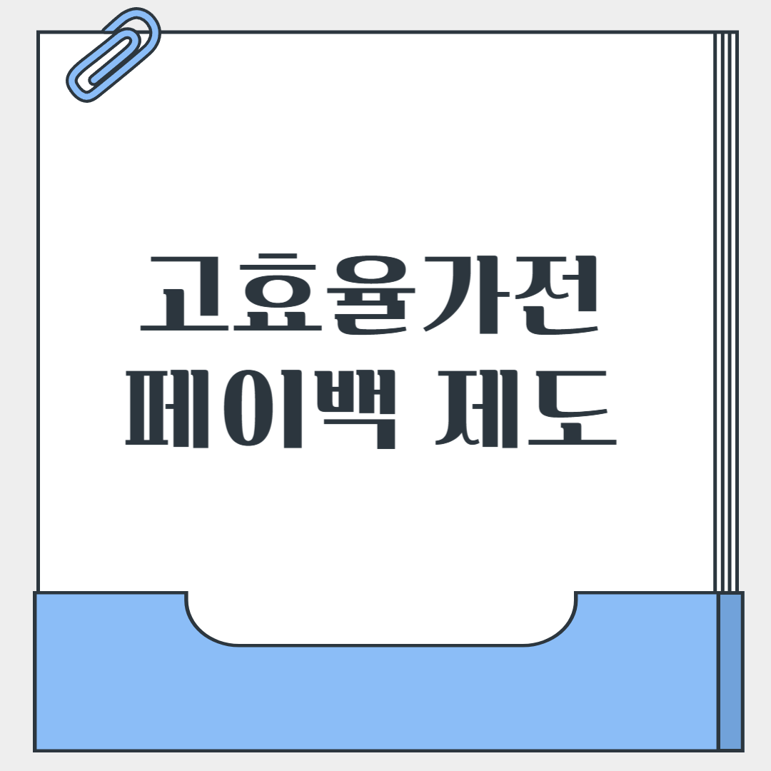 가전제품 페이백