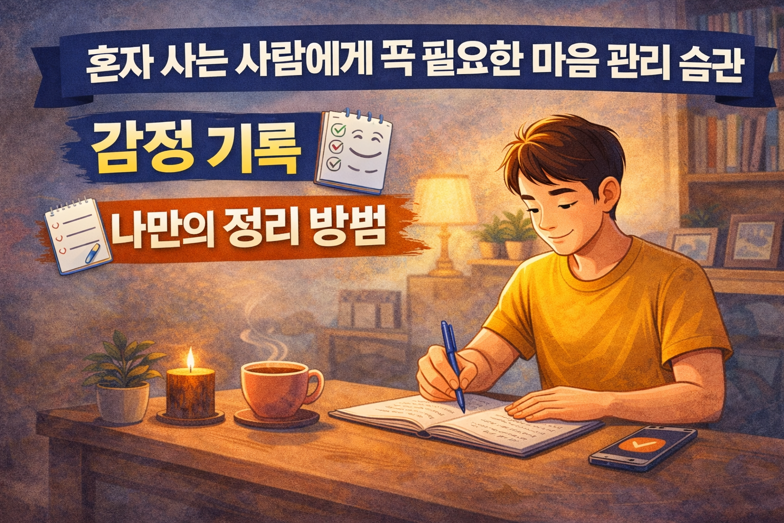 혼자 사는 사람에게 꼭 필요한 마음 관리 습관