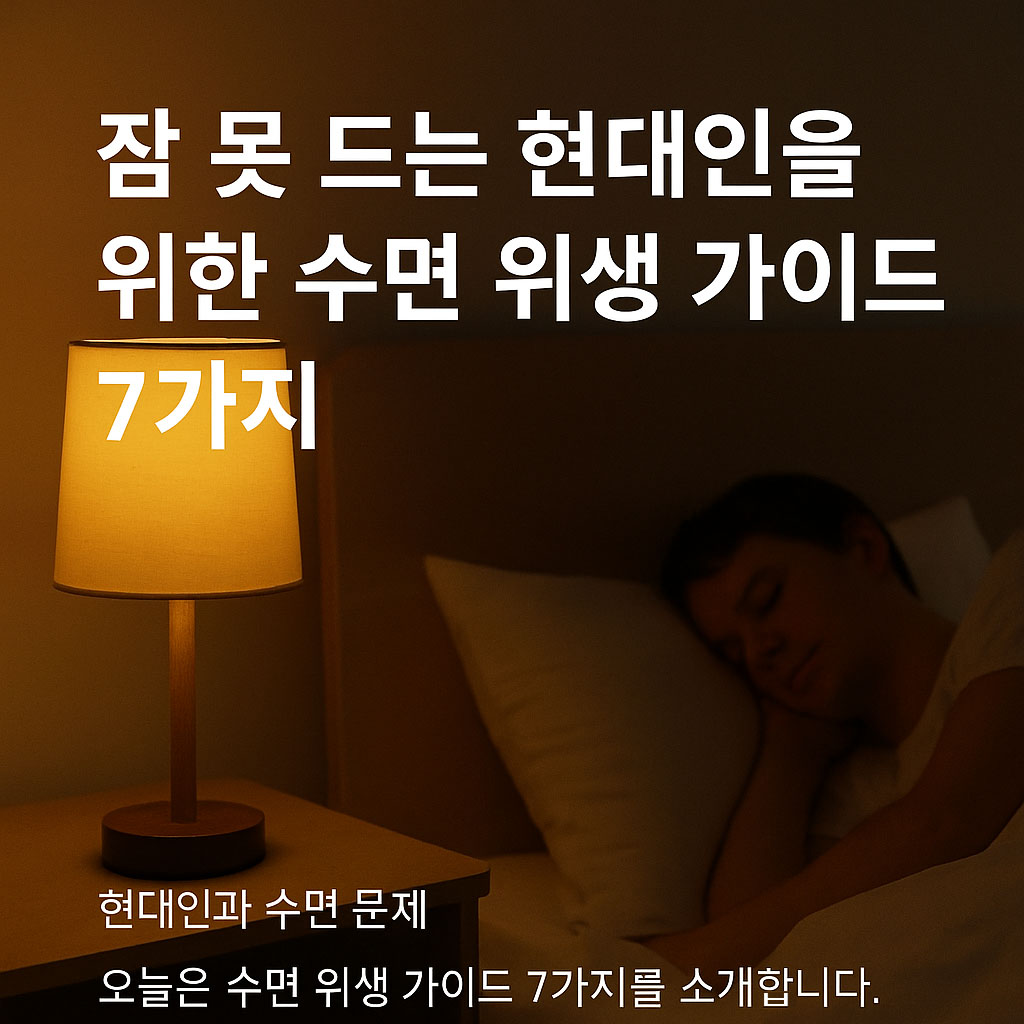 수면 위생법 : 건강한 수면을 위한 지침 썸네일