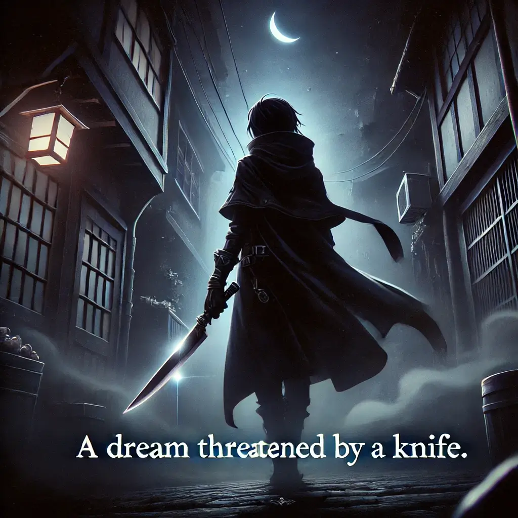 칼로 위협 받는 꿈