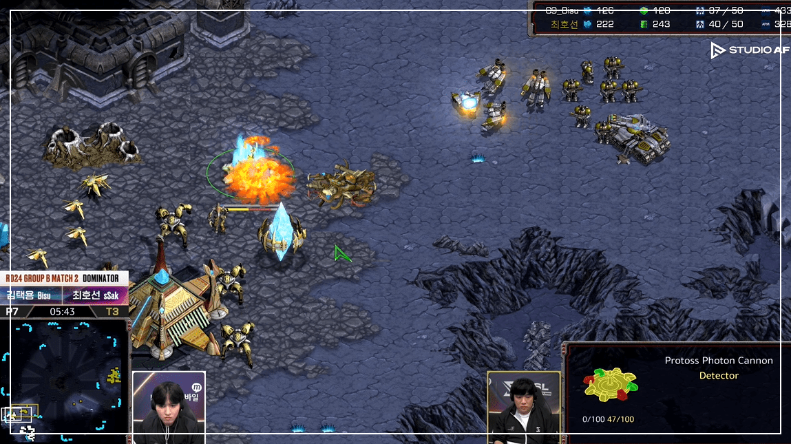 SSL 24강 B조 2경기 앞마당싸움1