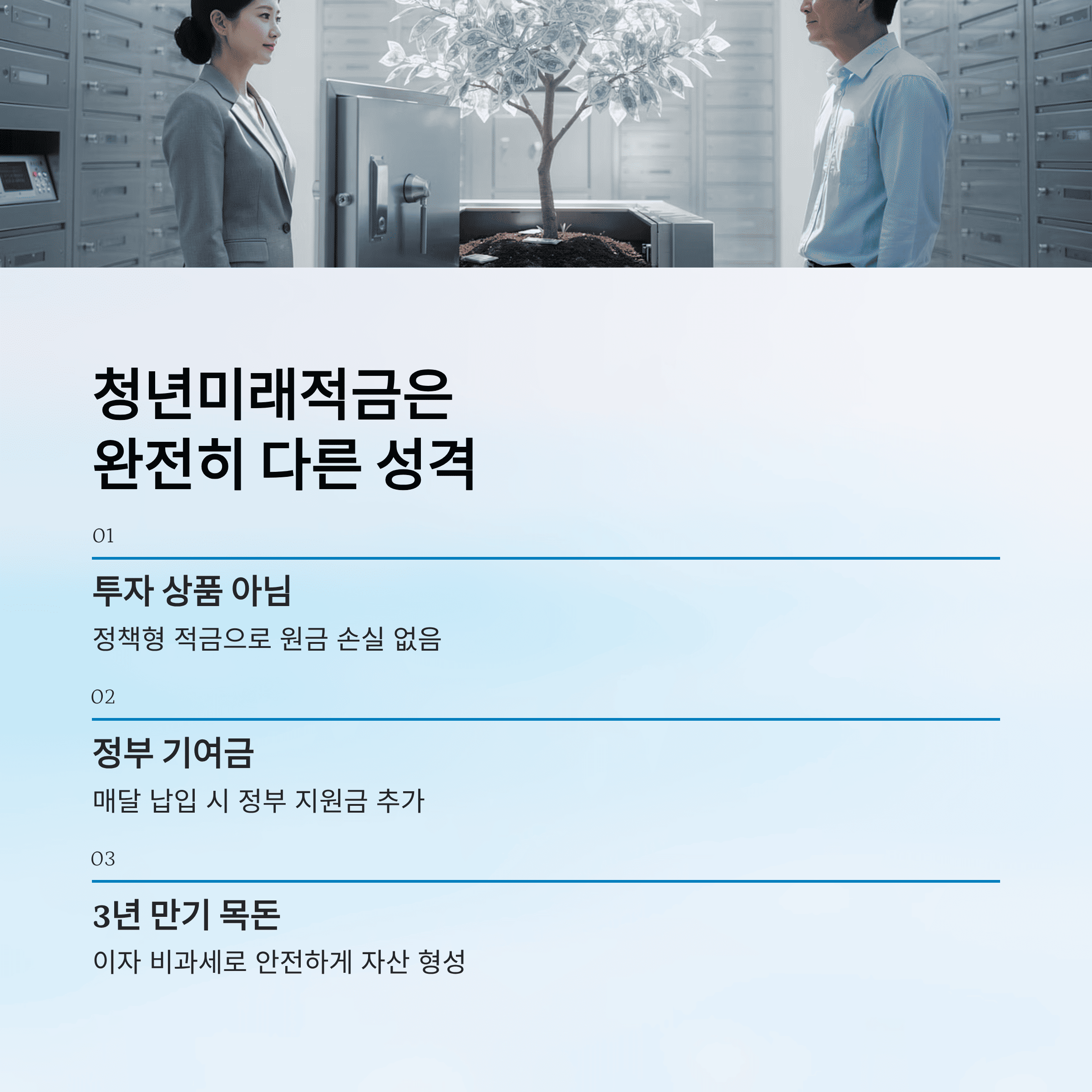 청년 형 ISA· 국민 성장 ISA· 청년 미래 적금 차이