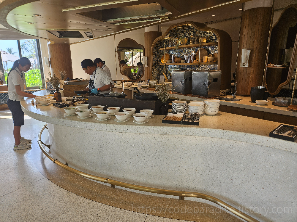 호텔 조식 사진