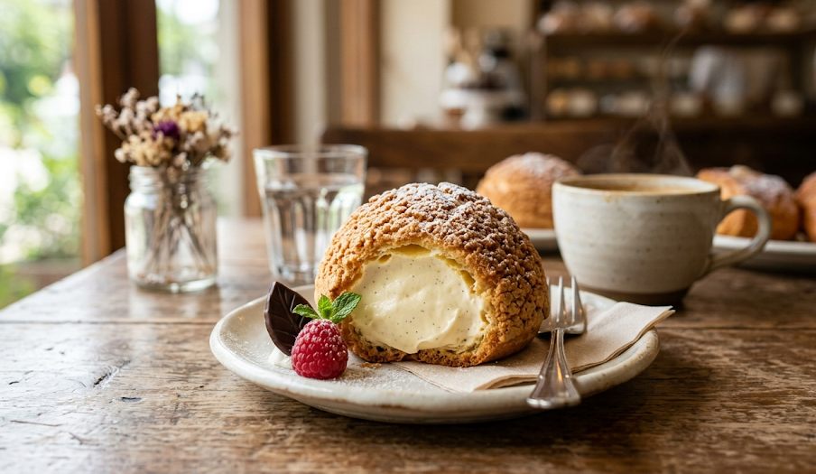 슈크림 실패 없이 만드는 법 (바삭한 슈, 크림 농도, 온도 완벽 기준)