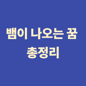 뱀이 나오는 꿈 총정리