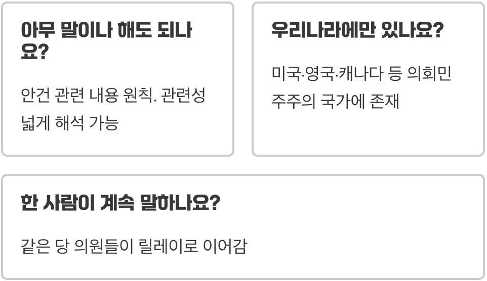 필리버스터, 왜 하는 걸까? (목적과 효과 분석)