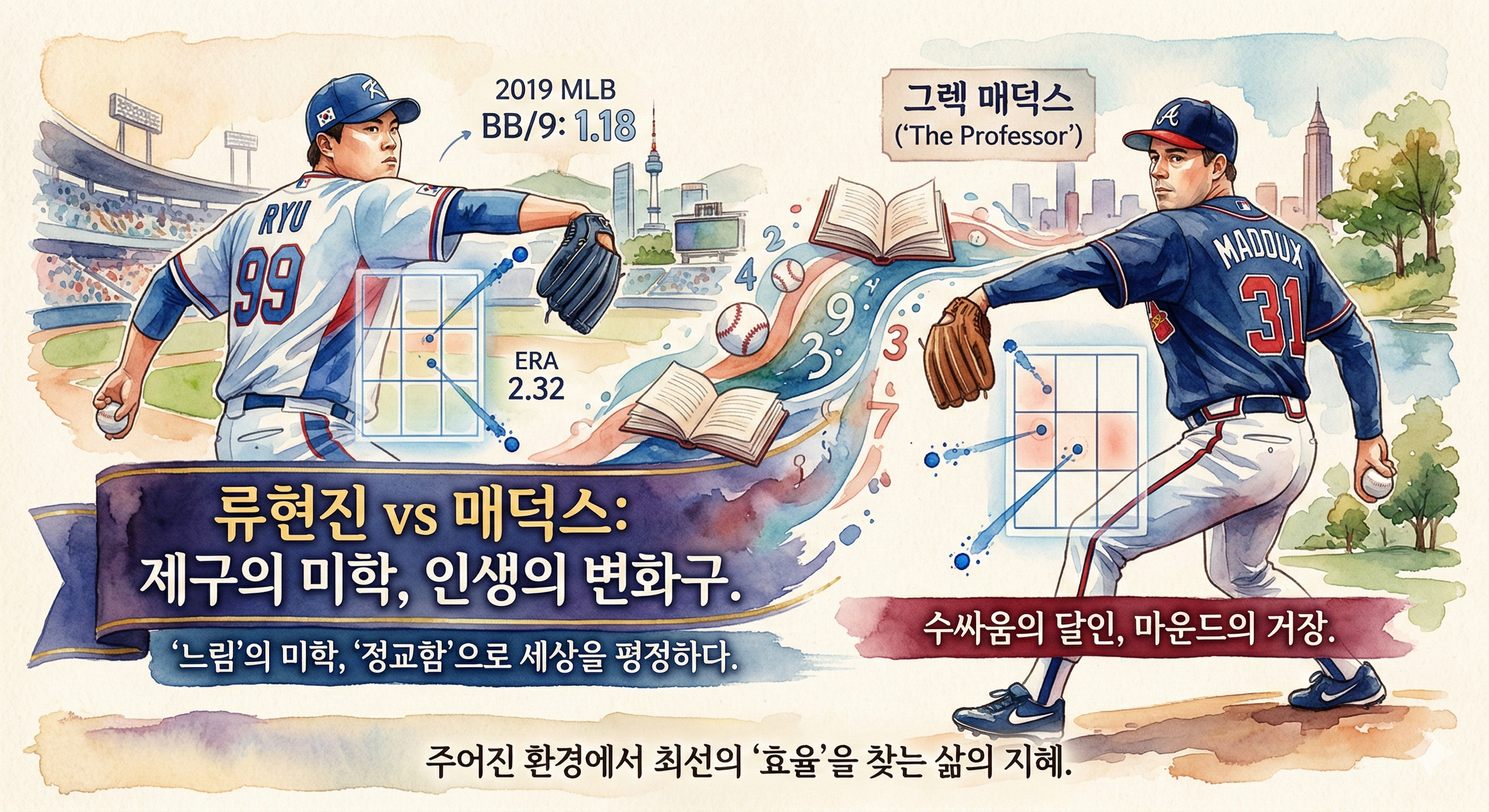 강속구의 시대는 끝났다? 류현진과 매덕스 마운드의 예술가들이 던지는 인생의 변화구