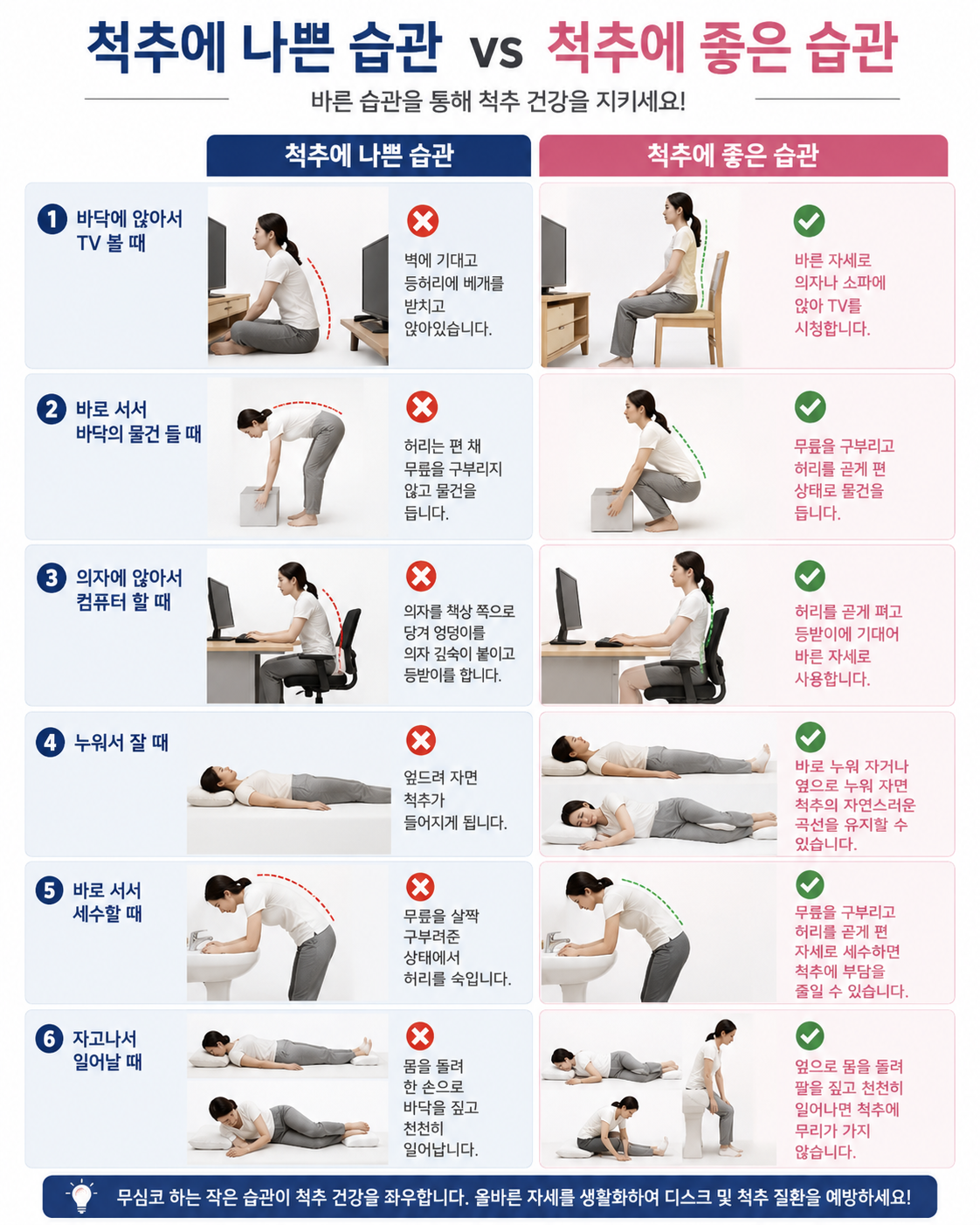 제일 먼저 고치면 좋을 기본적인 자세습관