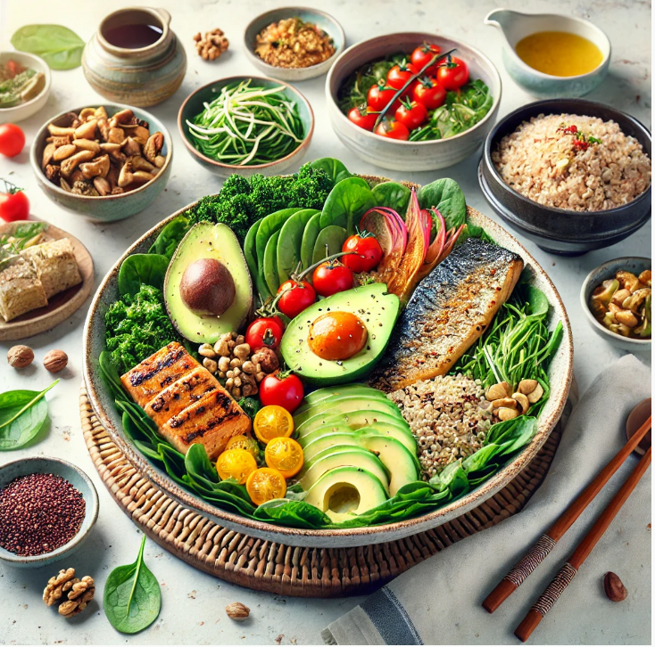 50대 여성 건강을 위한 한식 식단 이미지