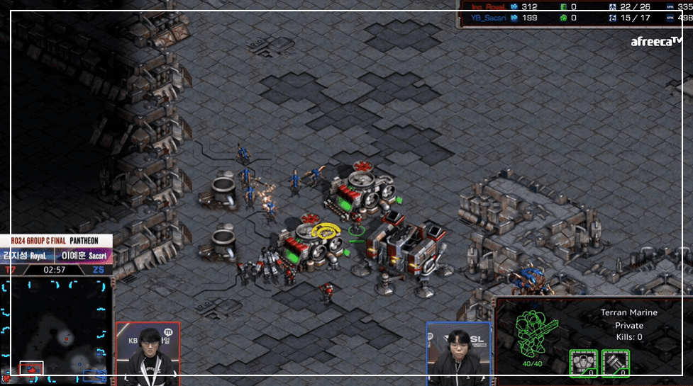 SSL 24강 C조 최종전 저글링입구뚫기