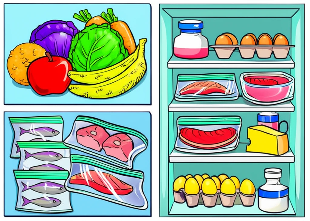 선입선출 원칙 냉장고 재고 관리로 식..