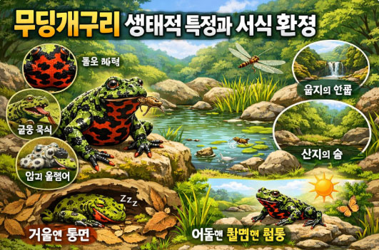 무당개구리 생태적 특징과 서식 환경