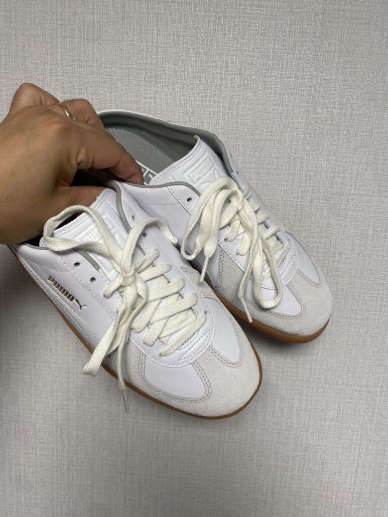 푸마 아미 트레이너 뮬 - 화이트:라이트그레이:검 / 387824-01(Puma Army Trainer Mule - Puma White-Gray Violet-Gum)