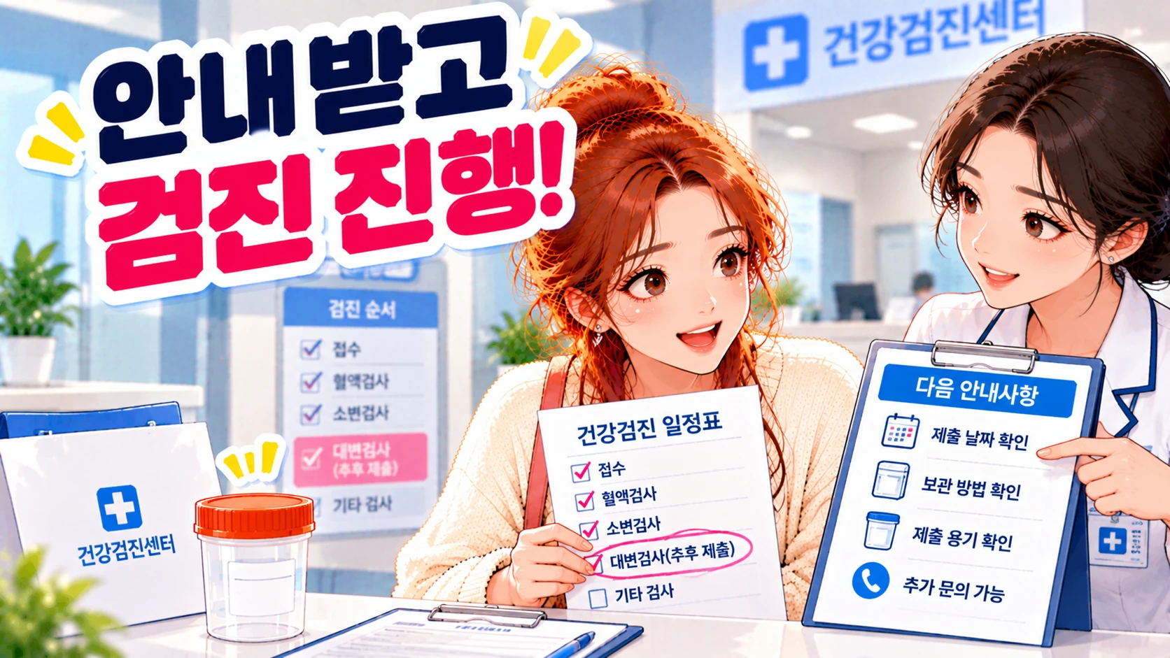 건강검진-안내받고-검진진행