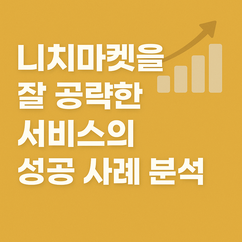 니치마켓(틈새시장)을 잘 공략한 서비스의 성공 사례 분석