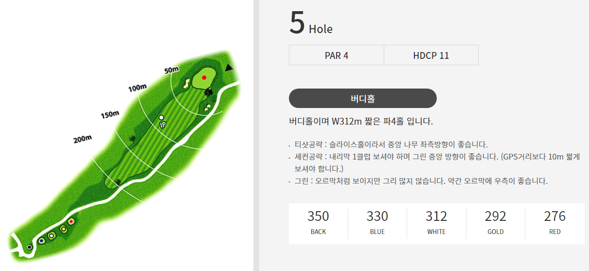 스프링데일 골프앤리조트 데일코스 5