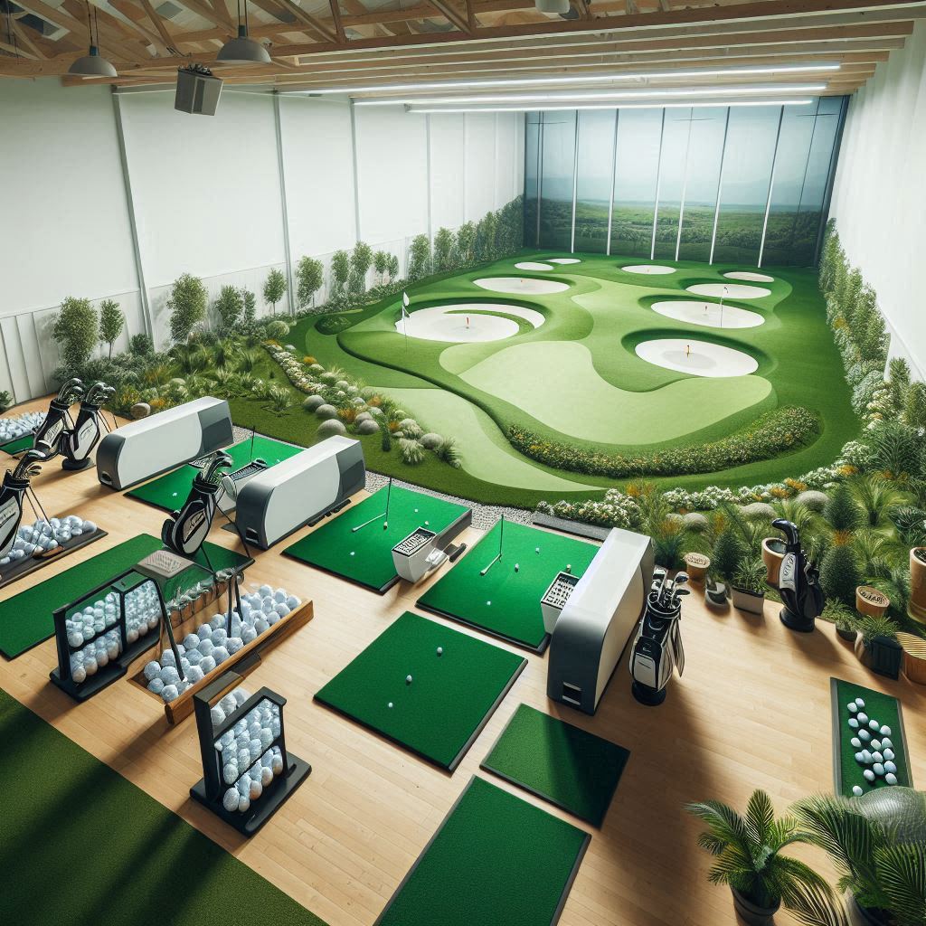 실내골프연습장 배경
