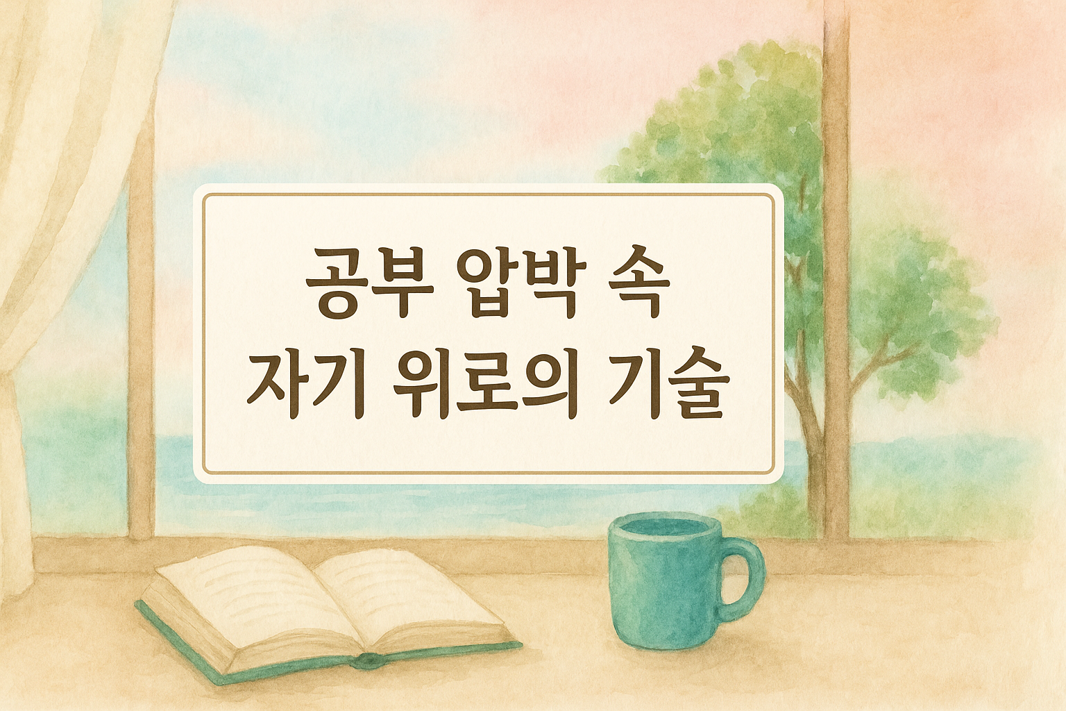 공부 압박 속의 휴식 공간