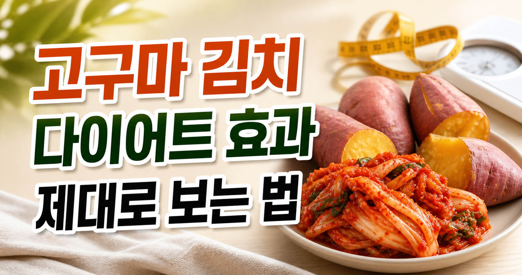 고구마와 김치 다이어트 궁합