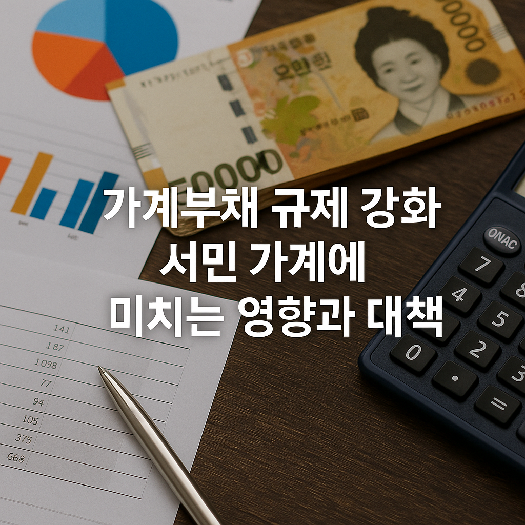 가계부채 규제 강화, 서민 가계에 미치는 영향과 대책