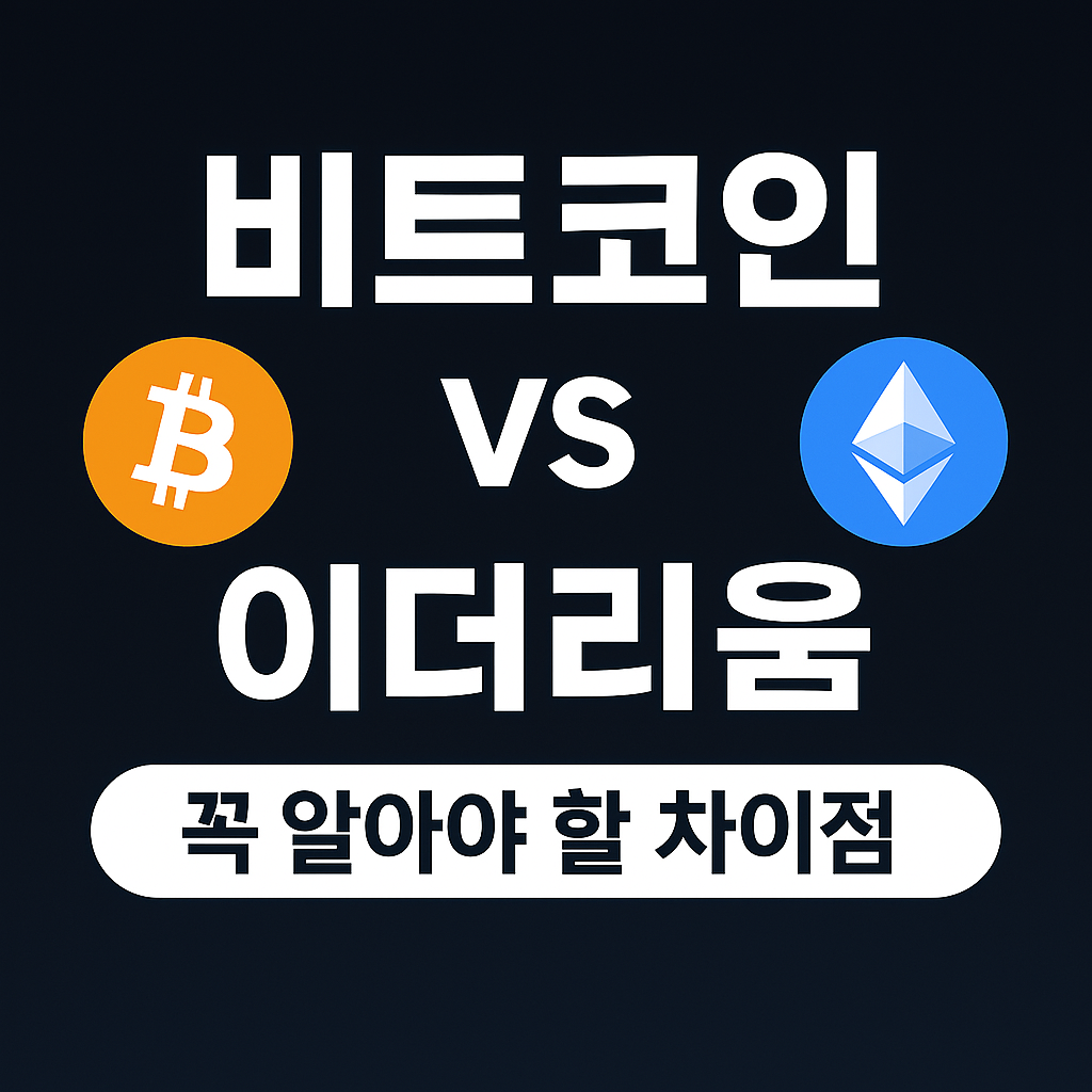 비트코인과 이더리움 차이점