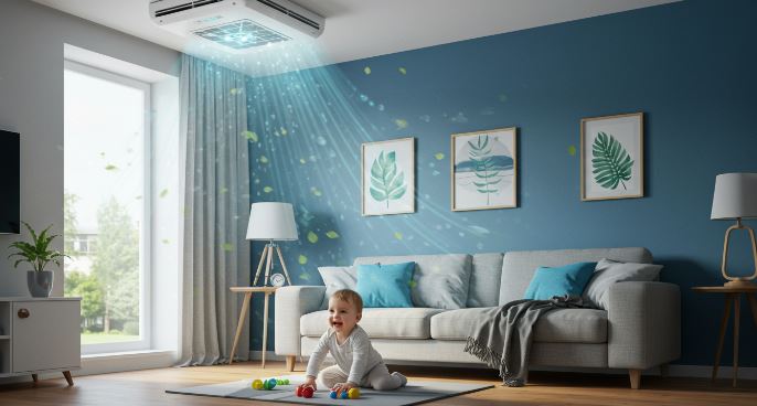 시스템 에어컨 AI 모드로 쾌적함과 전기세 절약 관련이미지