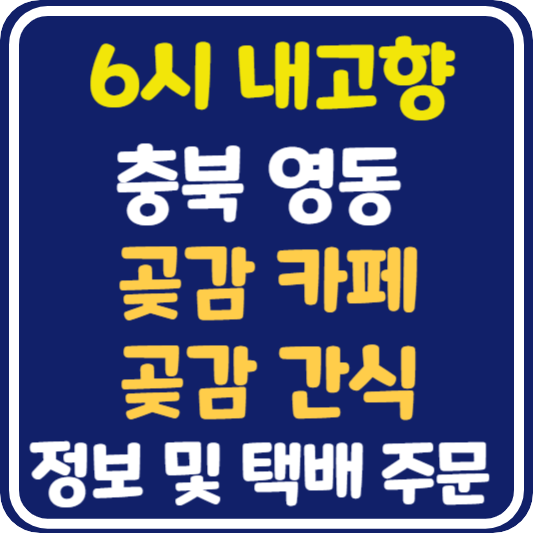 6시 내고향 영동 곶감 카페 정보 및 곶감 간식 택배 주문 방법