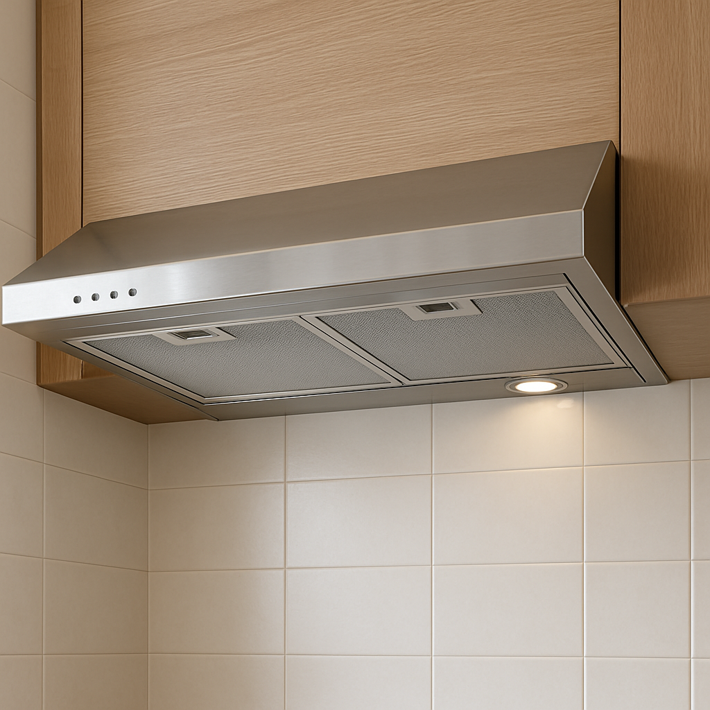 청소된 주방 후드