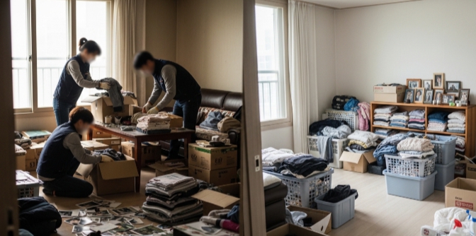 태백 고독사청소 및 정리중