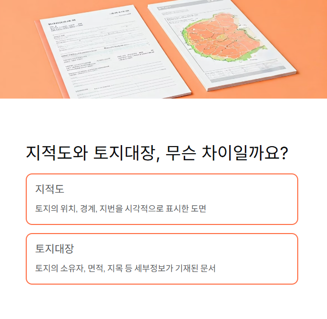 지적도와 토지대장, 차이점부터 이해하기