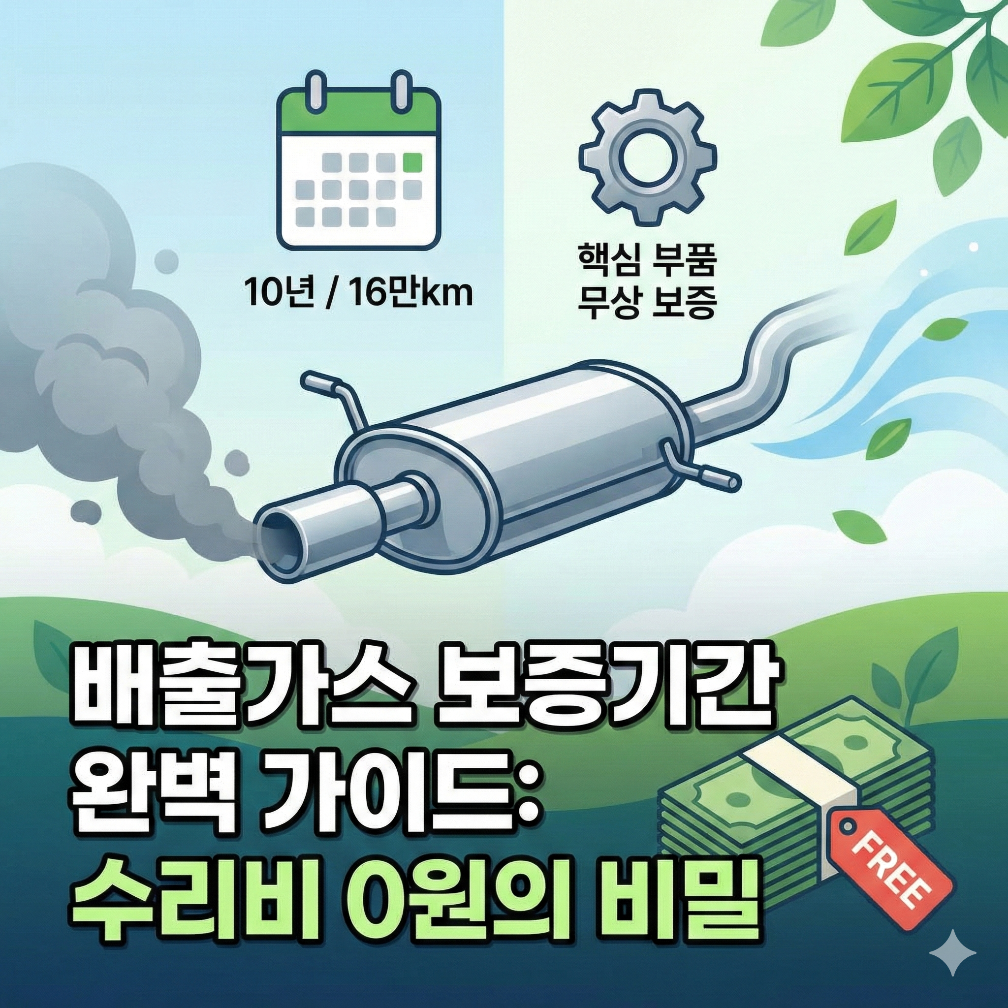 배출가스 보증기간 완벽 가이드: 내 차 수리비 0원 만드는 법