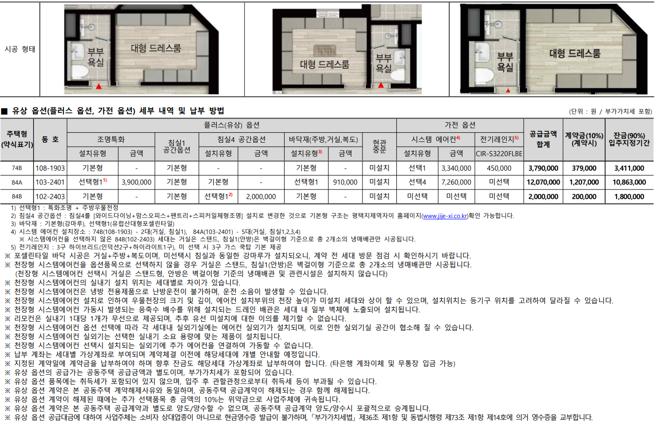 평택 지제역 자이 아파트 줍줍(사후, 계약 취소 주택) 분양가 분양일정 평면도 무순위 청약 정보 안내